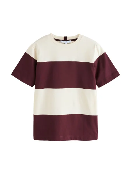 Next Tricou / roșu burgundy bej
