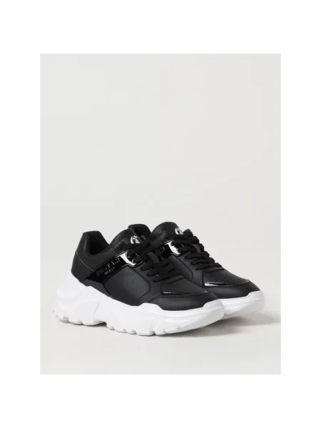 Sneakersy Just Cavalli skórzane czarne