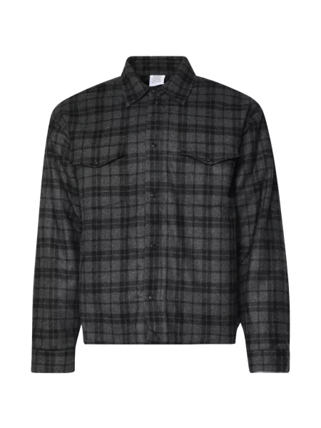 Cămașă Vetements în carouri gri