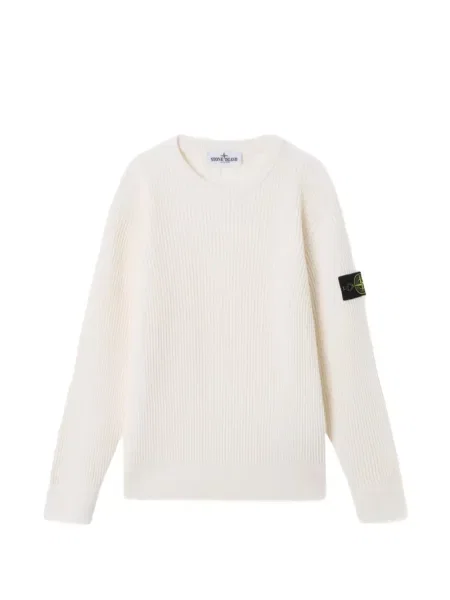 Sweter dziecięcy Stone Island biały