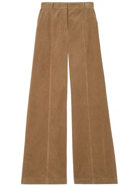 Pantaloni Burberry de catifea cord maro