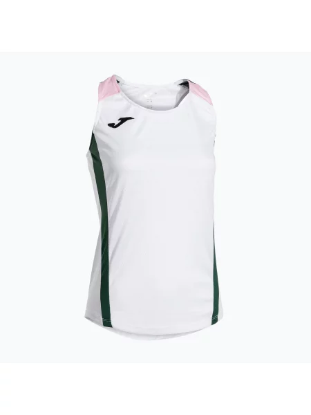 Tenisové tričko Joma Montreal white/green bílé