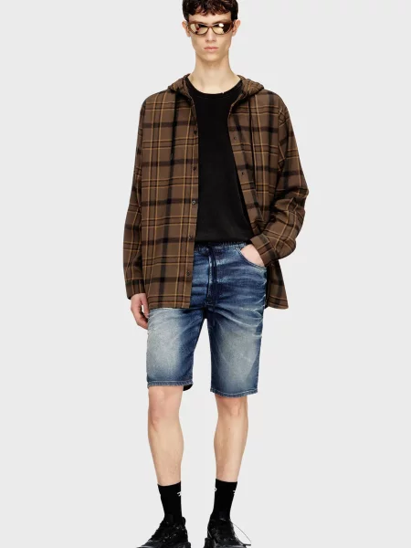 Джинсовые шорты Diesel синие