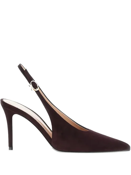 Pantofi cu toc Gianvito Rossi slingback maro