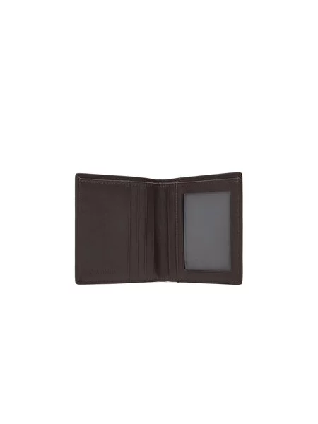 Didelė Moteriška Piniginė Calvin Klein Coated Ns Slim Billfold ruda