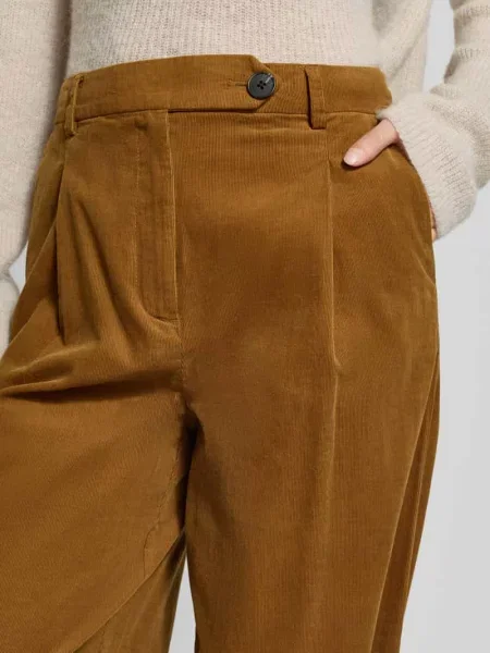 Spodnie z szerokimi nogawkami ze sztruksu z czystej bawełny Jake*s Casual