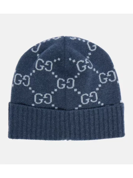 Căciulă Gucci din cașmir albastru