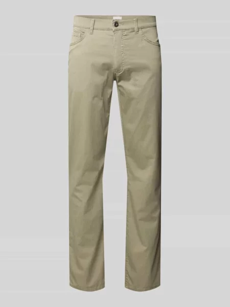 Spodnie ze strukturalnym wzorem model Cadiz' Brax khaki