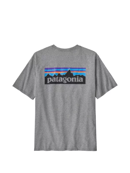 Tricou Patagonia cu imagine gri