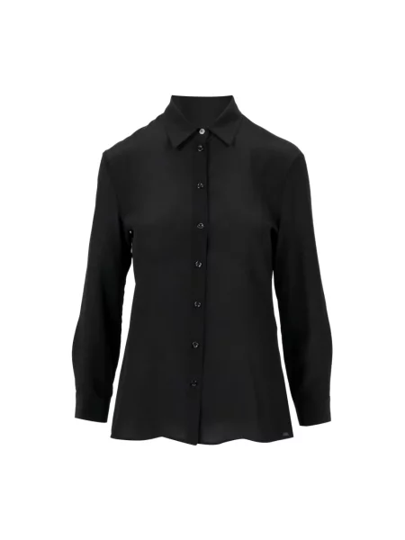 Jedwabna długa koszula Simona Corsellini czarna