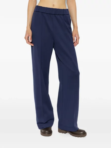 Pantaloni Moncler cu aplicații albastru