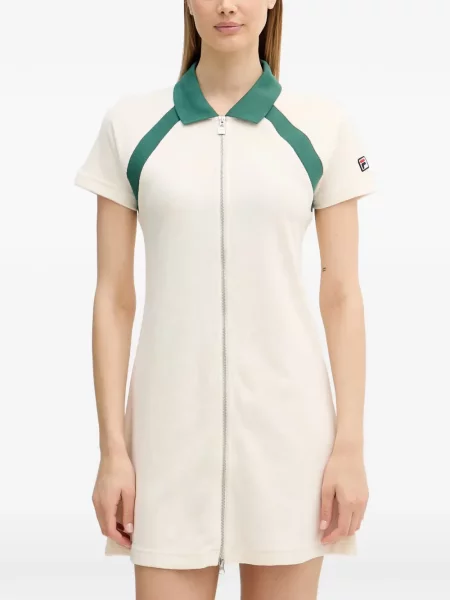Gulerat rochie mini Fila alb