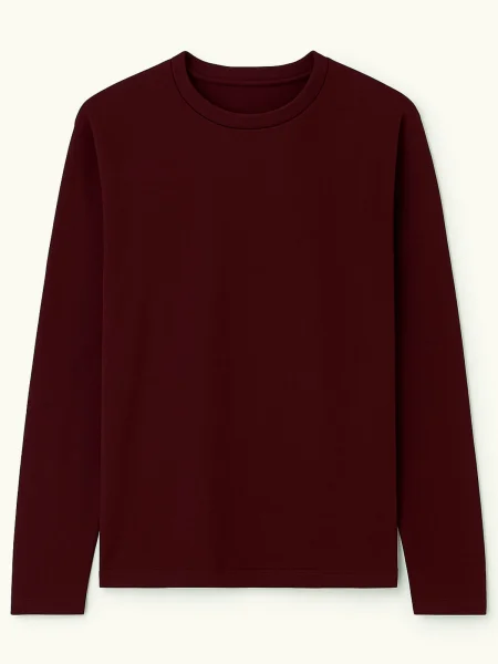 Eoselio Tricou bordeaux roșu