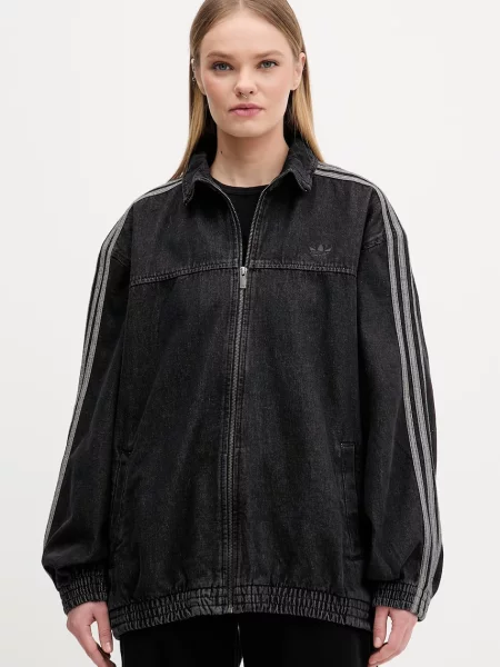 Adidas Originals geacă jeans Firebird negru