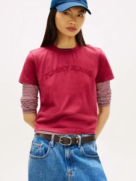 Футболка Tommy Jeans красная