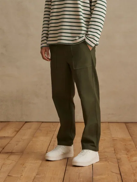 DAN FOX APPAREL Hlače Timon kaki