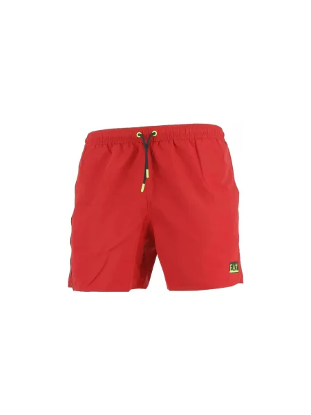 Pantaloni Emporio Armani Ea7 roșu