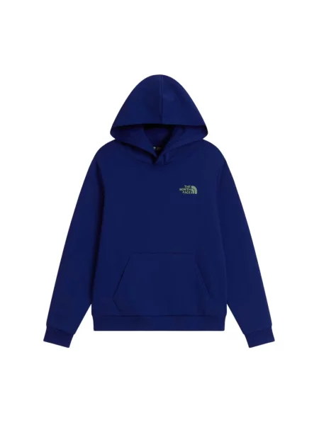 Bluza z kapturem The North Face z kapturem niebieska