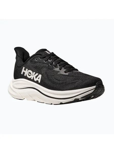 Дамски обувки за бягане HOKA Clifton 10 Wide black/white бяло