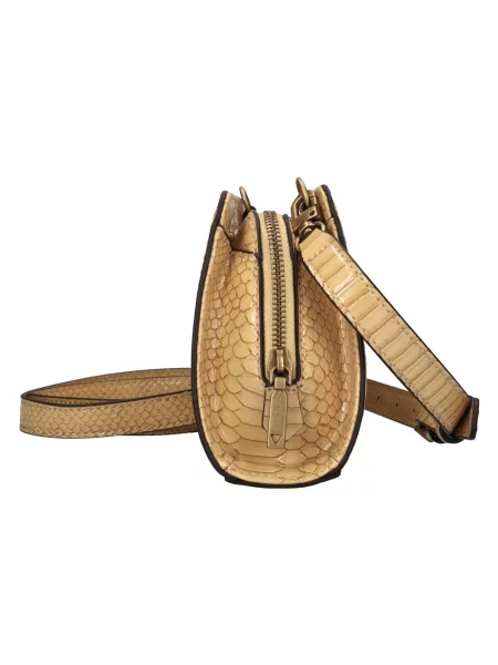 Torebka crossbody Guess z nadrukiem żółta