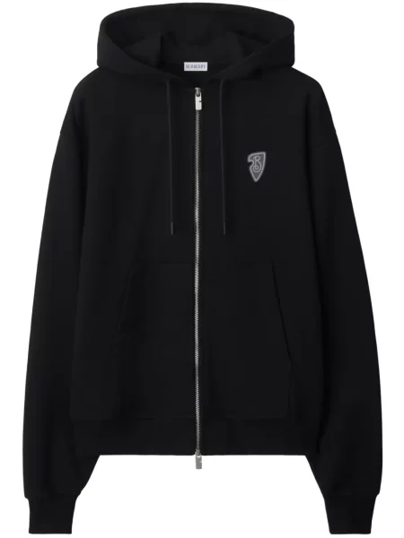Суичър с качулка Burberry черно