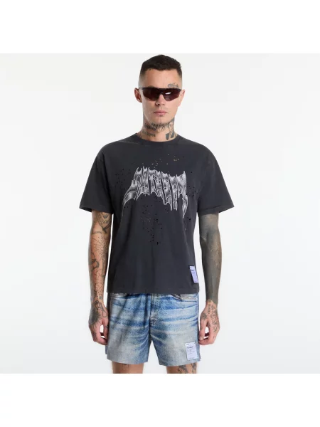 Tricou Satisfy MothTech T-Shirt Aged Black AirBrush Glitter XS negru