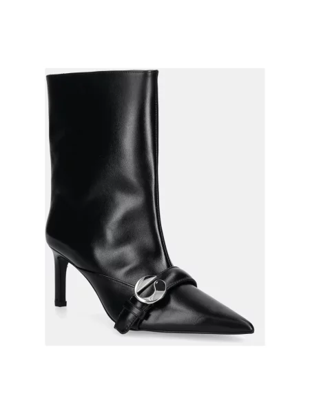 Coperni botki skórzane Ankle Heeled Belt Boots czarne