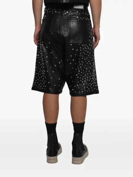 Pantaloni scurți Earthling Vip din piele negru