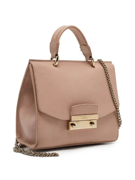 Geanta de piele Furla din piele roz