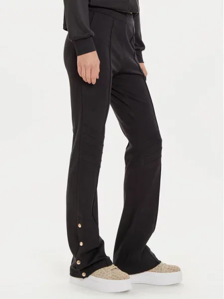 Hlače iz tkanine Liu Jo črna