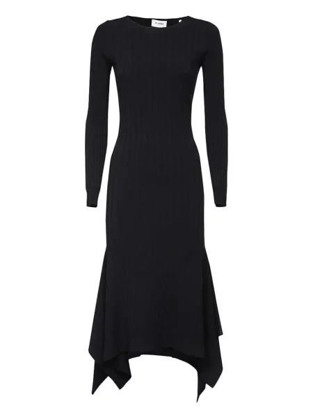 Rochie maxi St. John lungă de costum negru