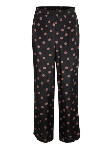 Kaffe Hlače Jilli rjava črna