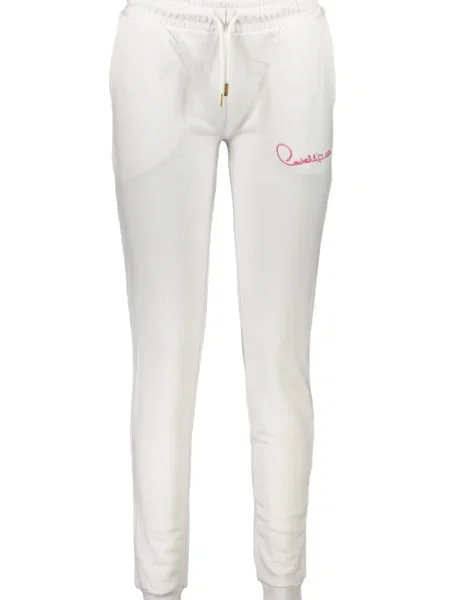 Hlače Cavalli Class bela