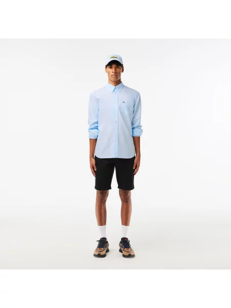 Lacoste Regulowana Czapka Unisex Z Diagonalu Z Bawełny Organicznej niebieska