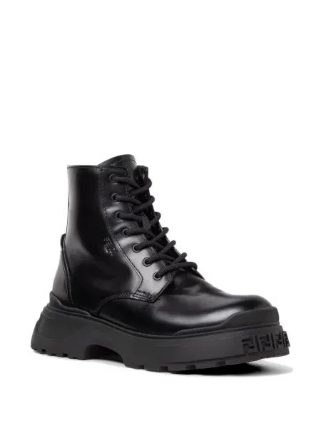 Botine Fendi din piele negru