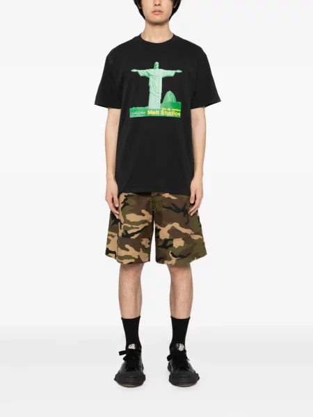 Tricou Melt cu imagine gri