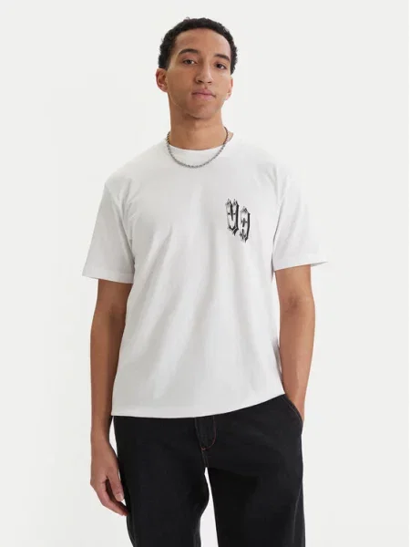RVCA T-Shirt Double Trouble λευκό