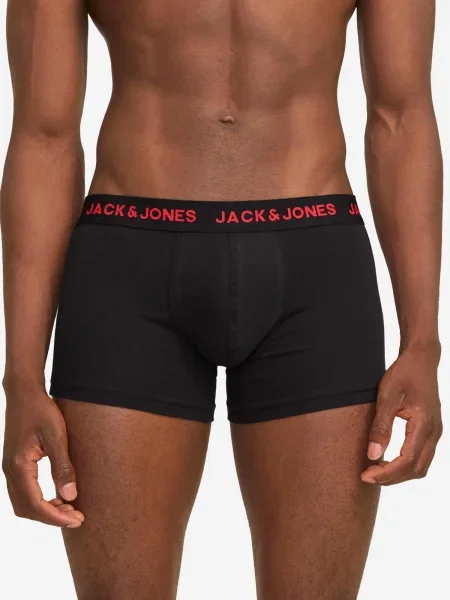JACK & JONES Boxer trumpikės Jacbasic' juoda