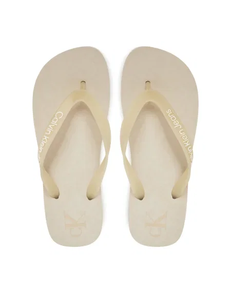 Șlapi Calvin Klein Jeans bej