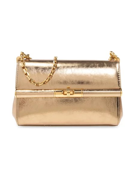 Lniana torebka Dolce And Gabbana żółta