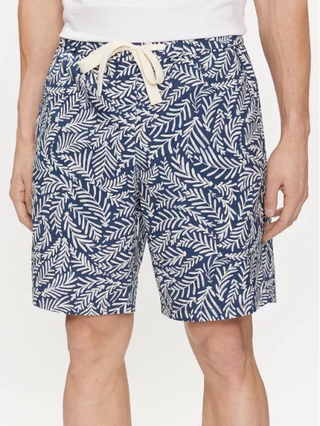 Kratke hlače iz tkanine United Colors Of Benetton modra