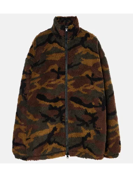 Geacă Vetements din fleece verde