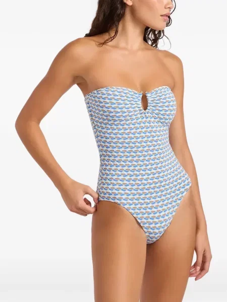 Пръстен Seafolly с принт синьо