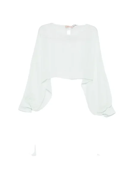 Top Twinset cu legături albastru