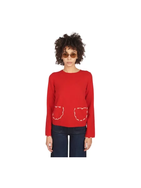 Sweter Comme Des Garcons czerwony