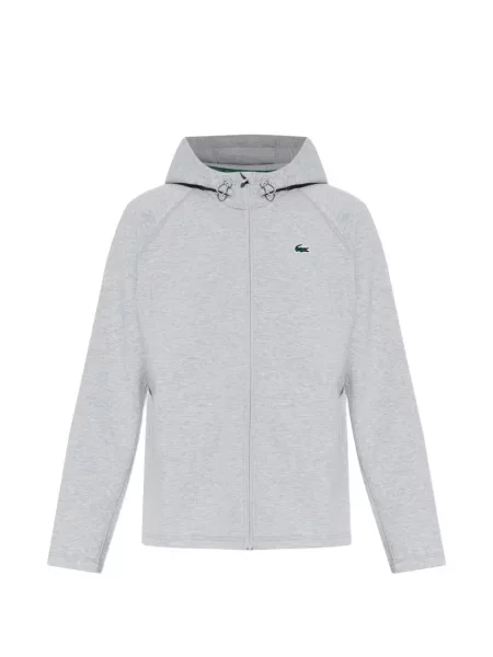 Hanorac cu glugă Lacoste gri