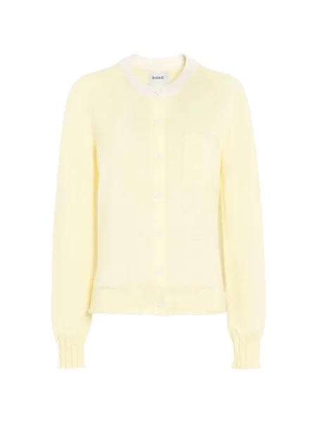 Cardigan Barrie cu nervuri galben