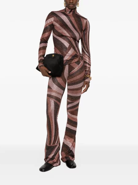 Pantaloni Pucci cu imagine maro