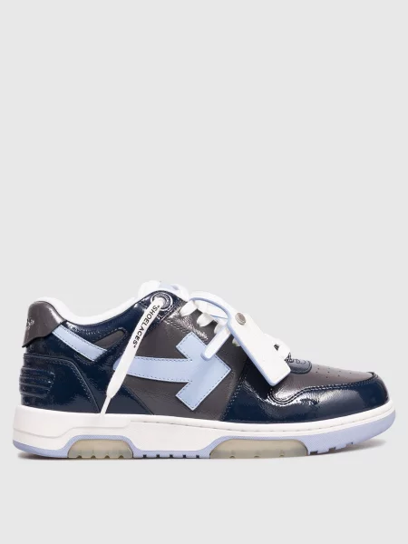 Шкіряні лаковані кросівки Out Of Office Off-white сірі