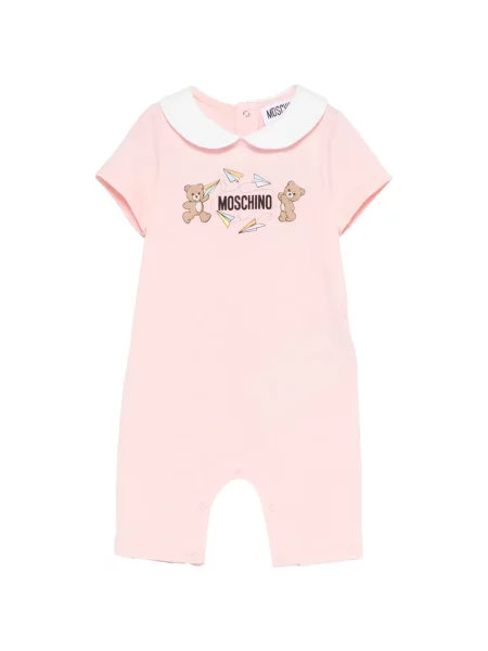 Krótki kombinezon dziecięcy Moschino różowy